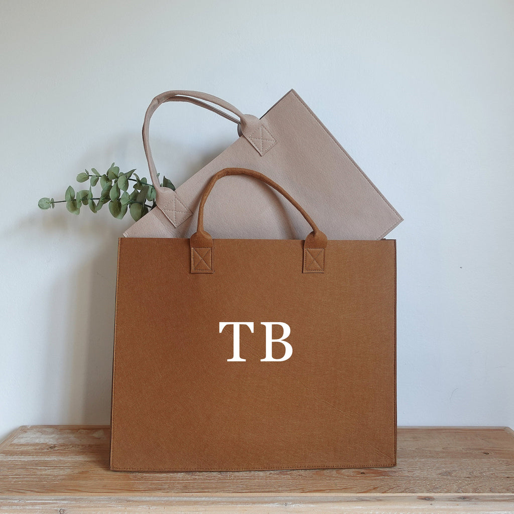 Premium Felt Tote Bag，Personalized Bag