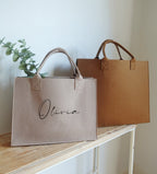 Premium Felt Tote Bag，Personalized Bag