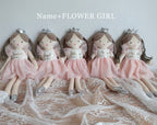 Personalised Flower Girl Proposal Doll, Girl's Name Gift