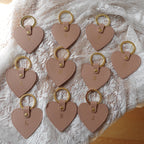 Personalised Monogrammed Keyring Saffiano Leather