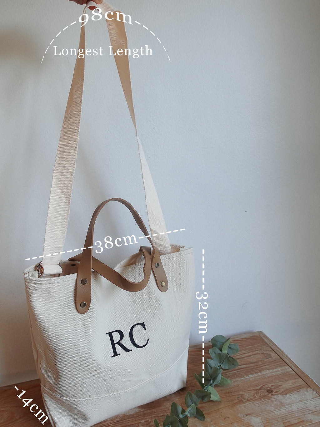 BeLettered. Personalized Canvas Crossbody Bag