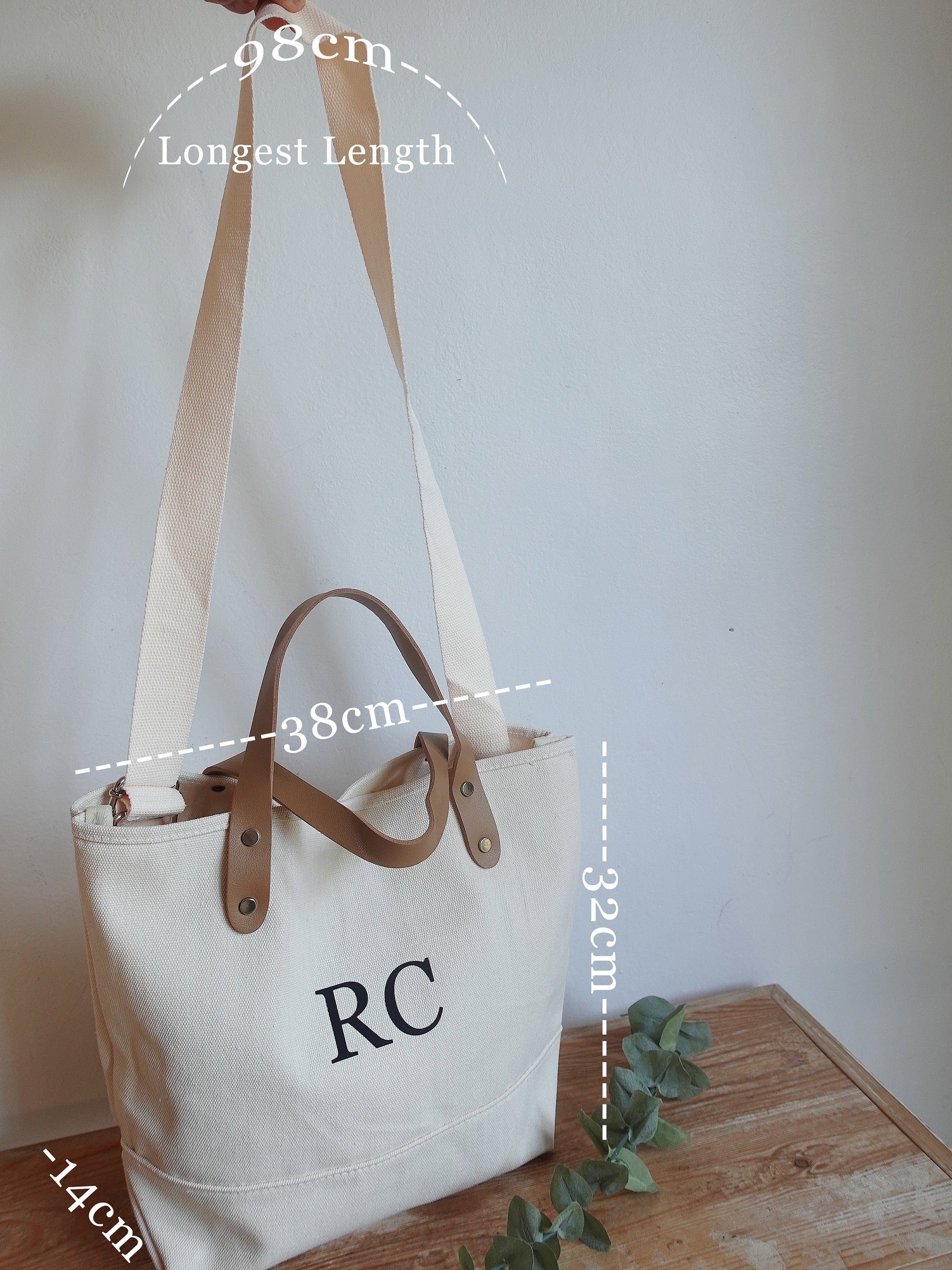 BeLettered. Personalized Canvas Crossbody Bag