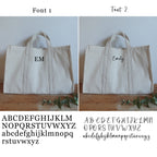 BeLettered. Personalized Canvas Tote Bag