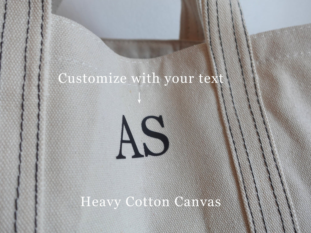 BeLettered. Personalized Canvas Tote Bag