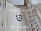 BeLettered. Personalized Canvas Tote Bag