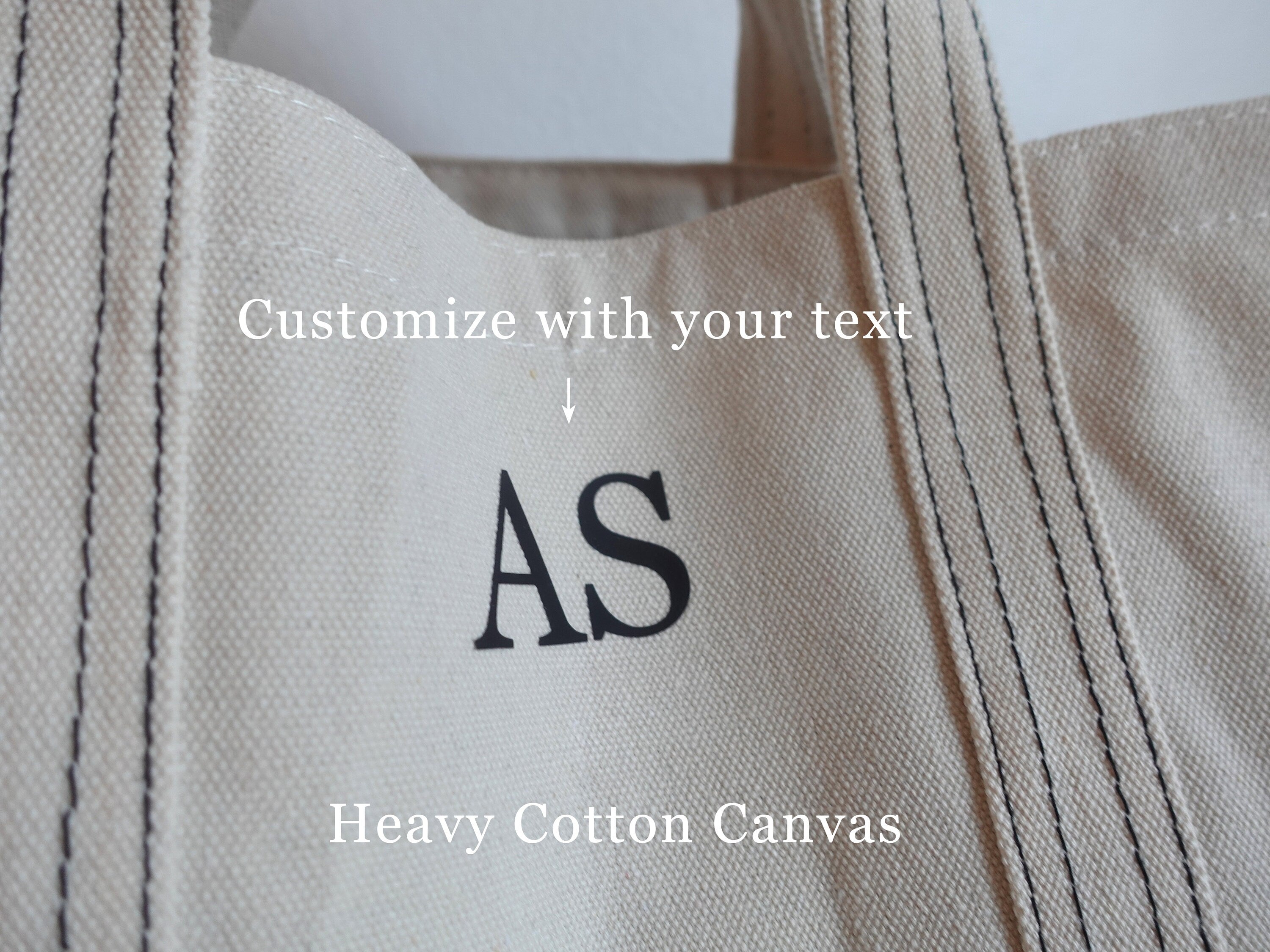 BeLettered. Personalized Canvas Tote Bag