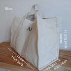 BeLettered. Personalized Canvas Tote Bag