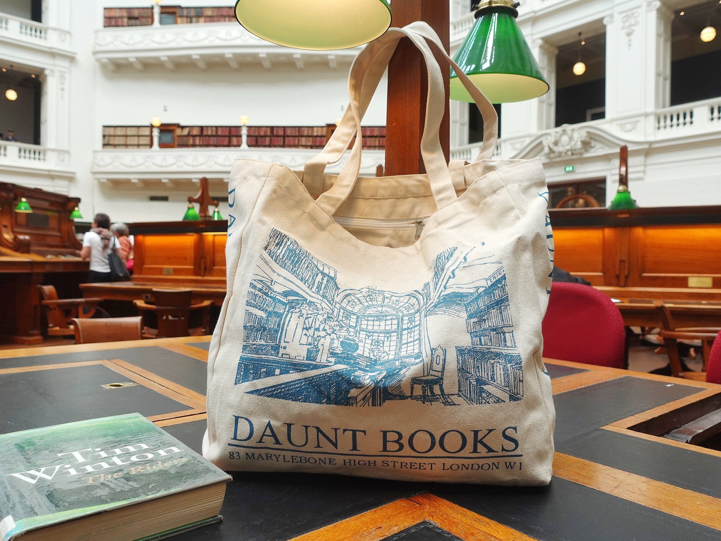 Books Canvas Tote Bag, Book Lover Library Bag