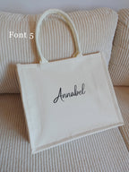 Personalised Tote Bag, A4 Bag, Canvas Bag