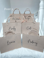 Premium Felt Tote Bag，Personalized Bag
