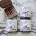 Personalized Jewelry Boxes, Initials with Bow