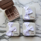 Personalized Jewelry Boxes, Initials with Bow