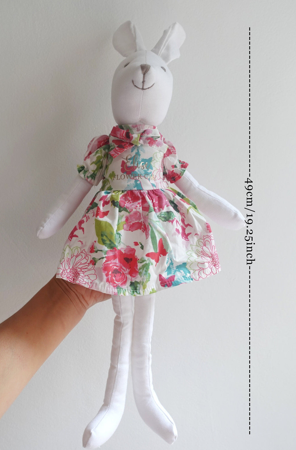 Personalized Bunny Rabbit, Flower Girl Proposal Dol