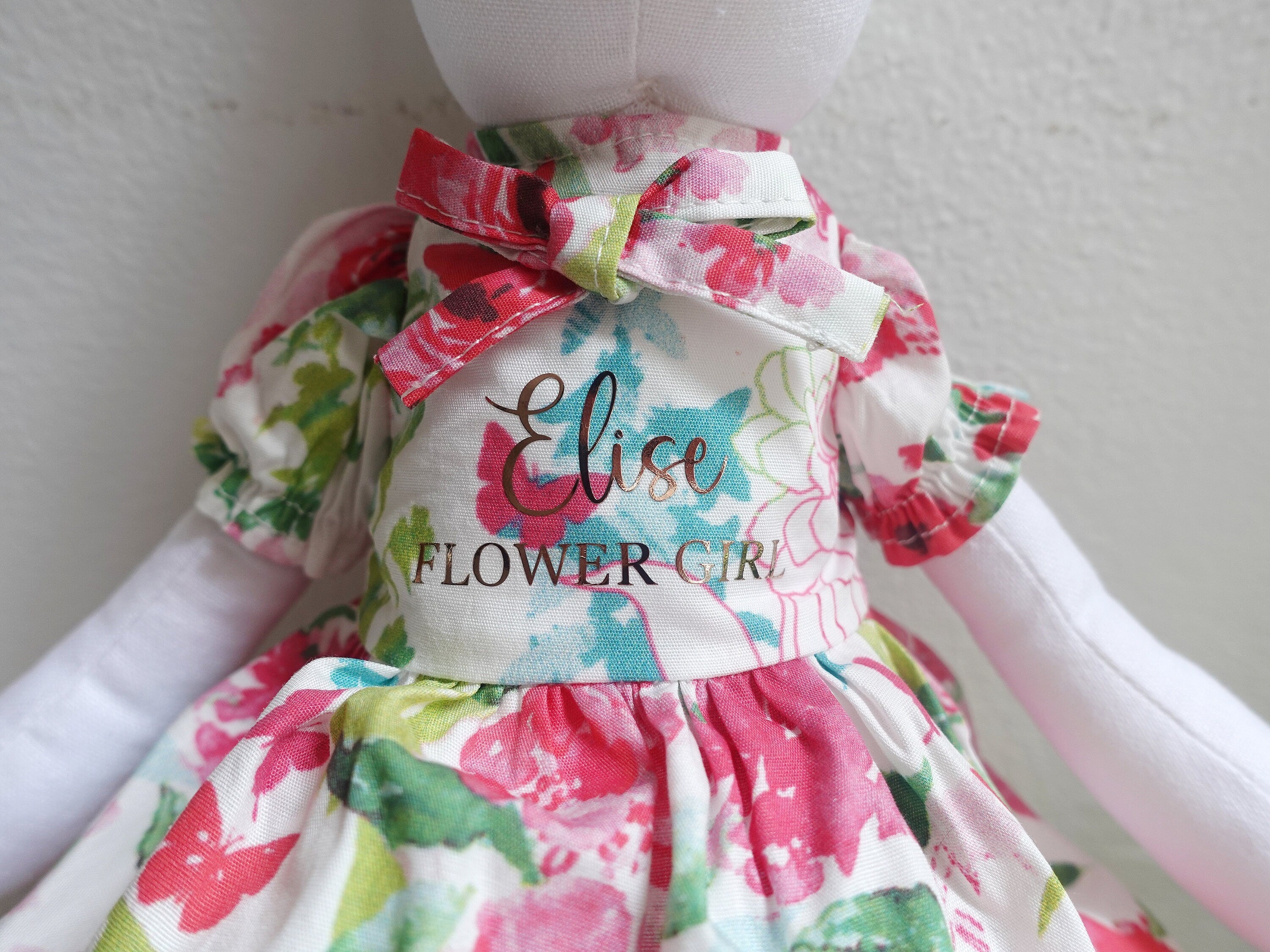 Personalized Bunny Rabbit, Flower Girl Proposal Dol