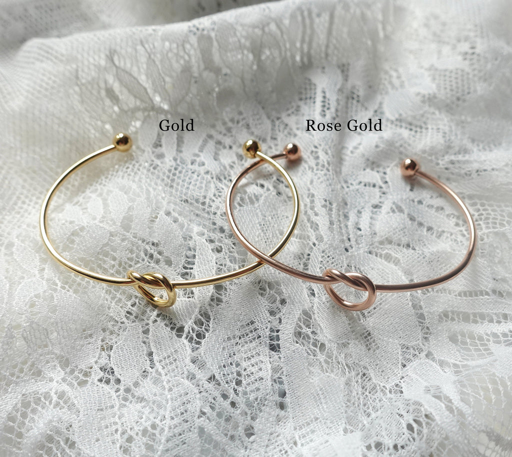 Personalized Tie the Knot  Bracelet