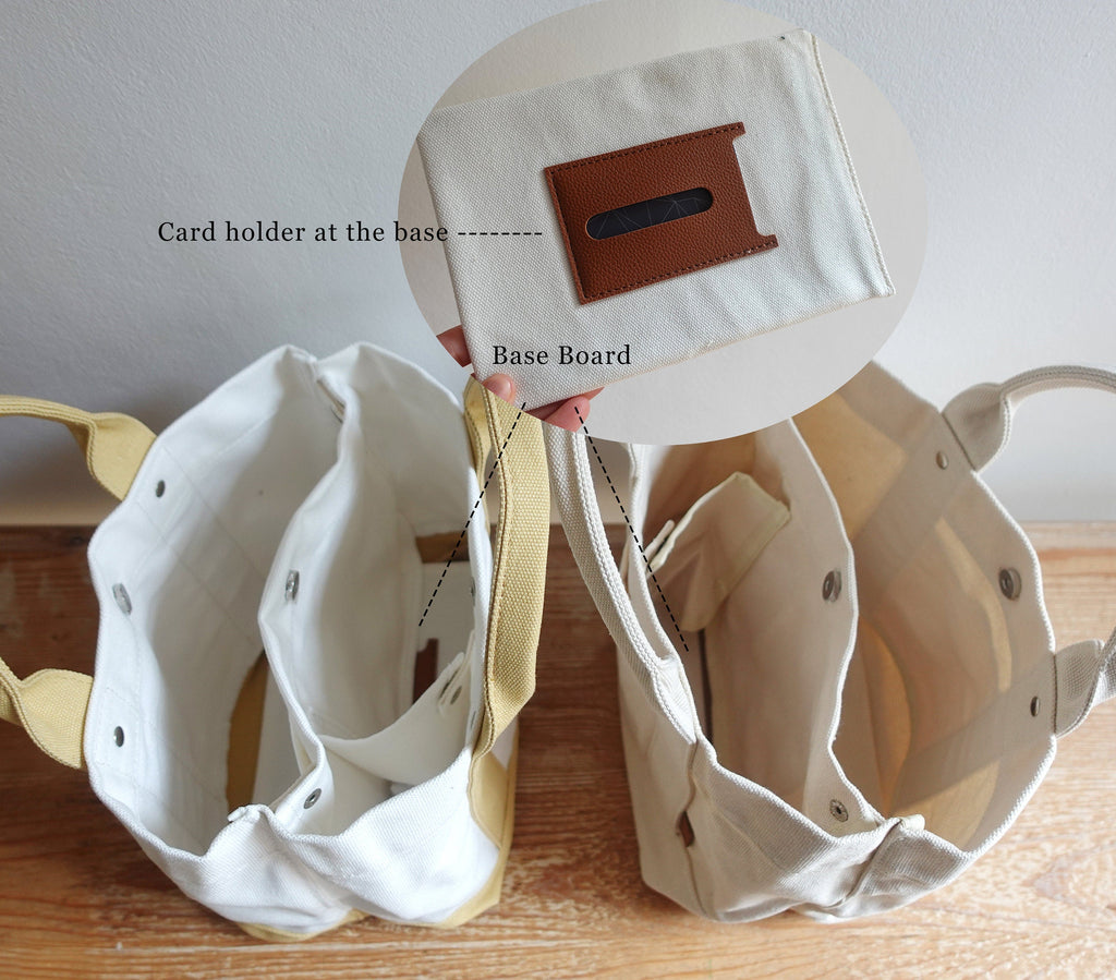 BeLettered.  Personalized Mini Canvas Boat Tote Bag