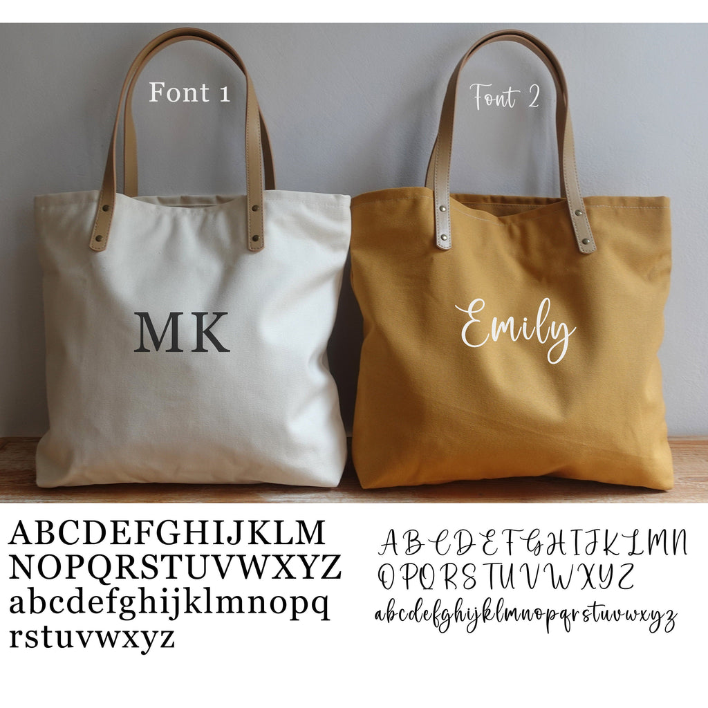 Personalised Tote Bag, Name Canvas Bag