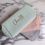 BeLettered. Toiletry Bag PU Leather Makeup Bag