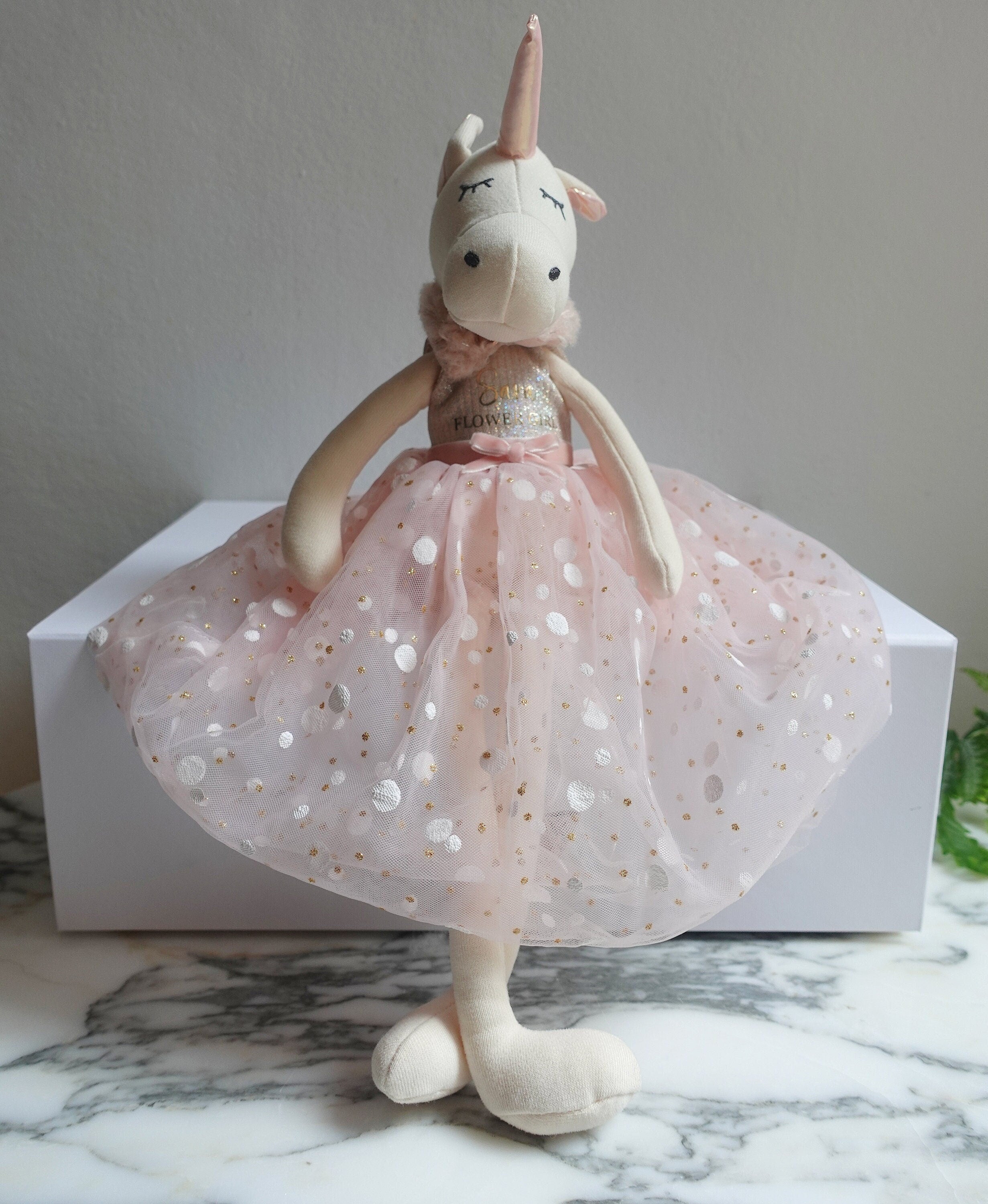 Personalised Unicorn Plush, Kids Toy, Doll