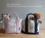BeLettered.  Personalized Mini Canvas Boat Tote Bag