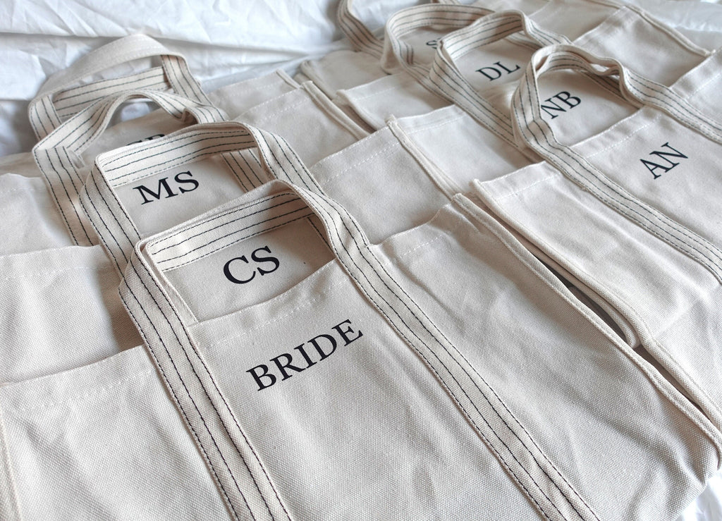 BeLettered. Personalized Canvas Tote Bag