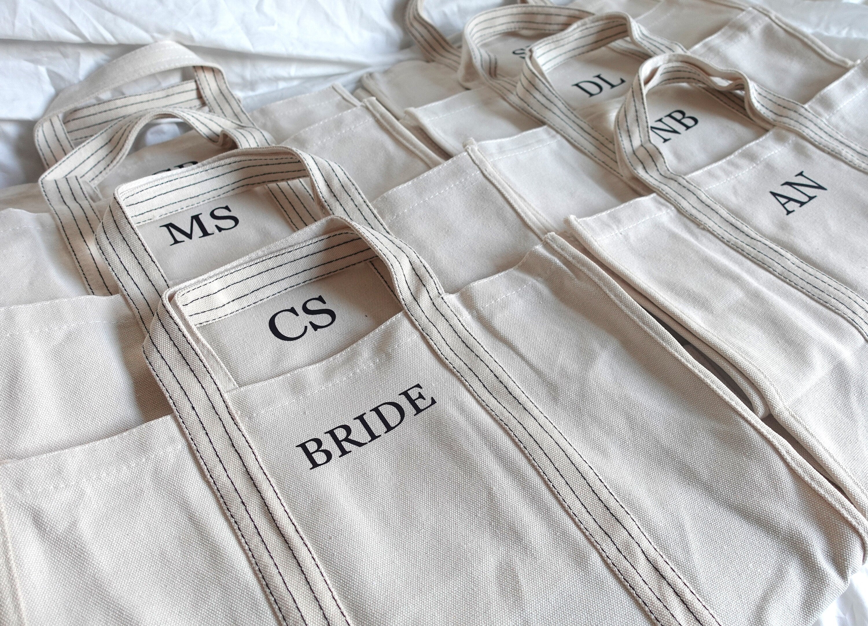 BeLettered. Personalized Canvas Tote Bag