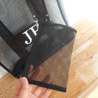 Mesh Personalized Tote Bag with Initials