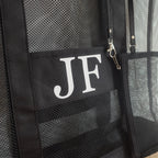 Mesh Personalized Tote Bag with Initials