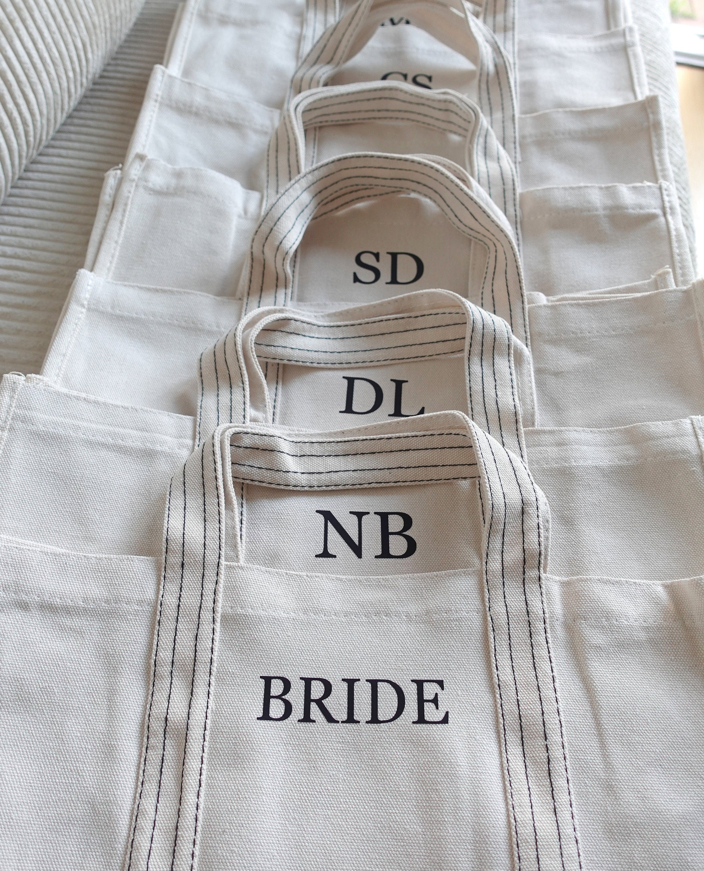 BeLettered. Personalized Canvas Tote Bag