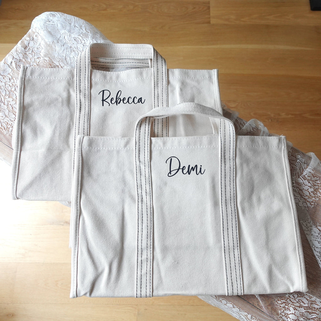 BeLettered. Personalized Canvas Tote Bag