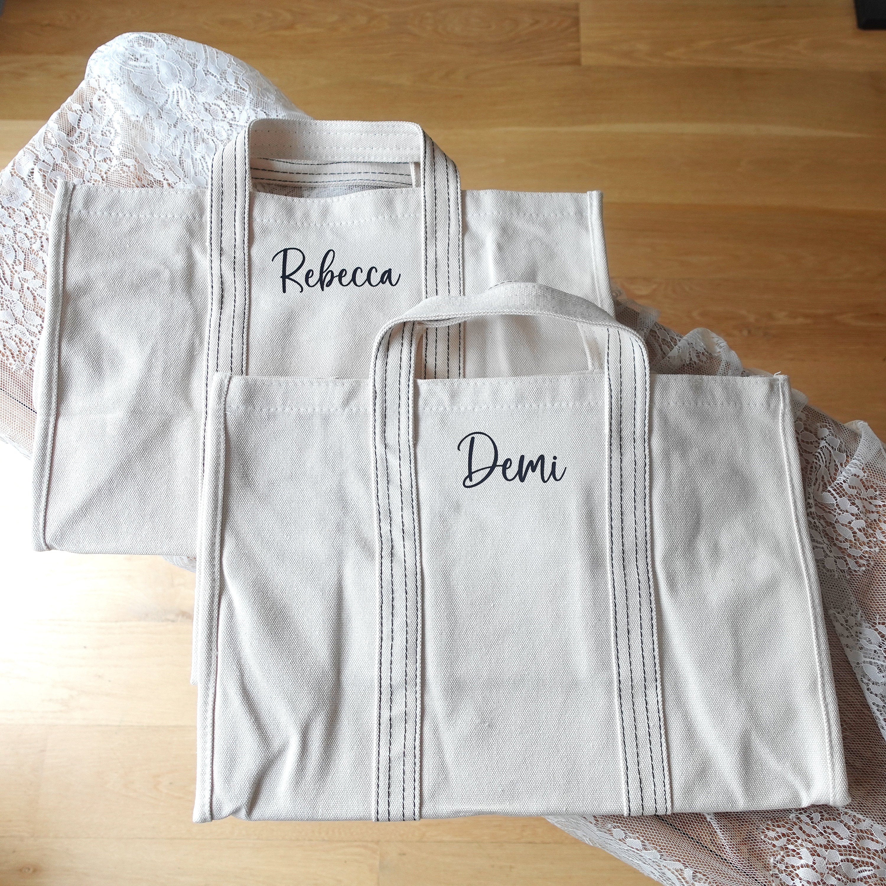 BeLettered. Personalized Canvas Tote Bag