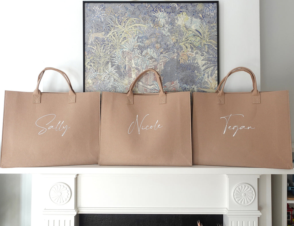 Premium Felt Tote Bag，Personalized Bag