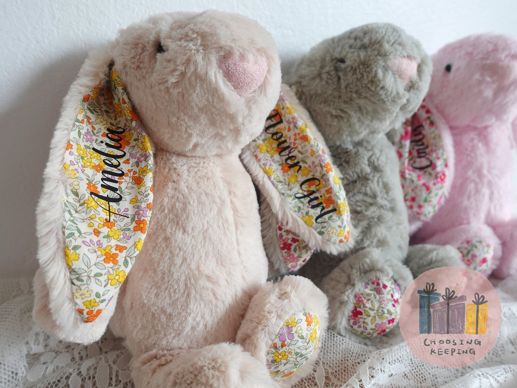 Personalised Flower Girl Gift,  Easter Bunny