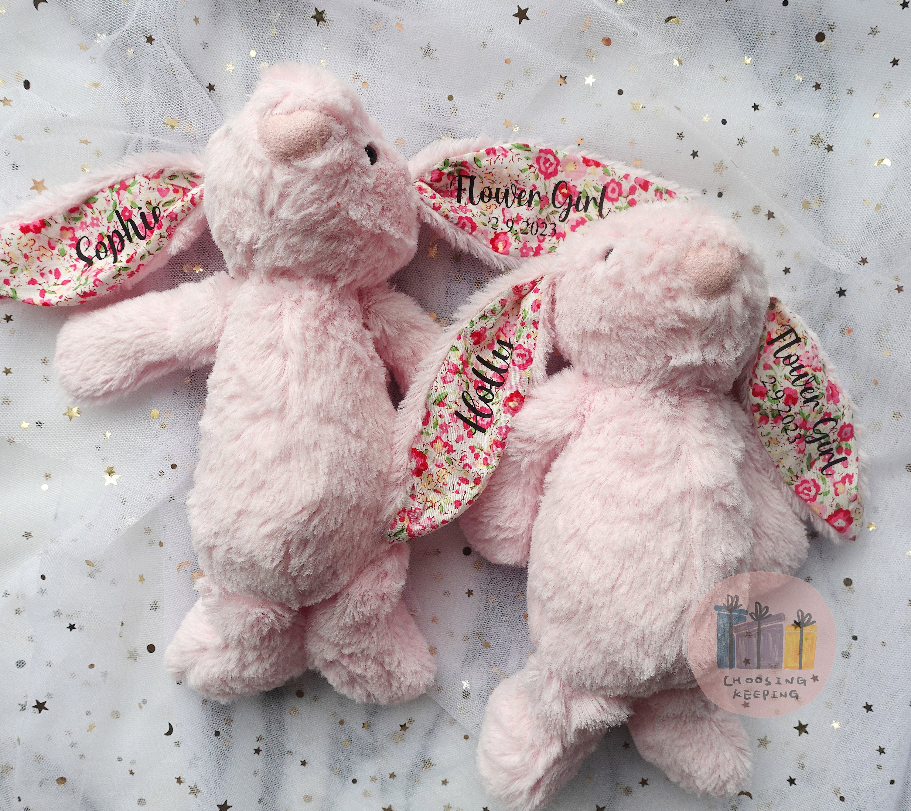 Personalised Flower Girl Gift,  Easter Bunny