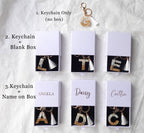 Custom Handmade Resin Letter Keychain