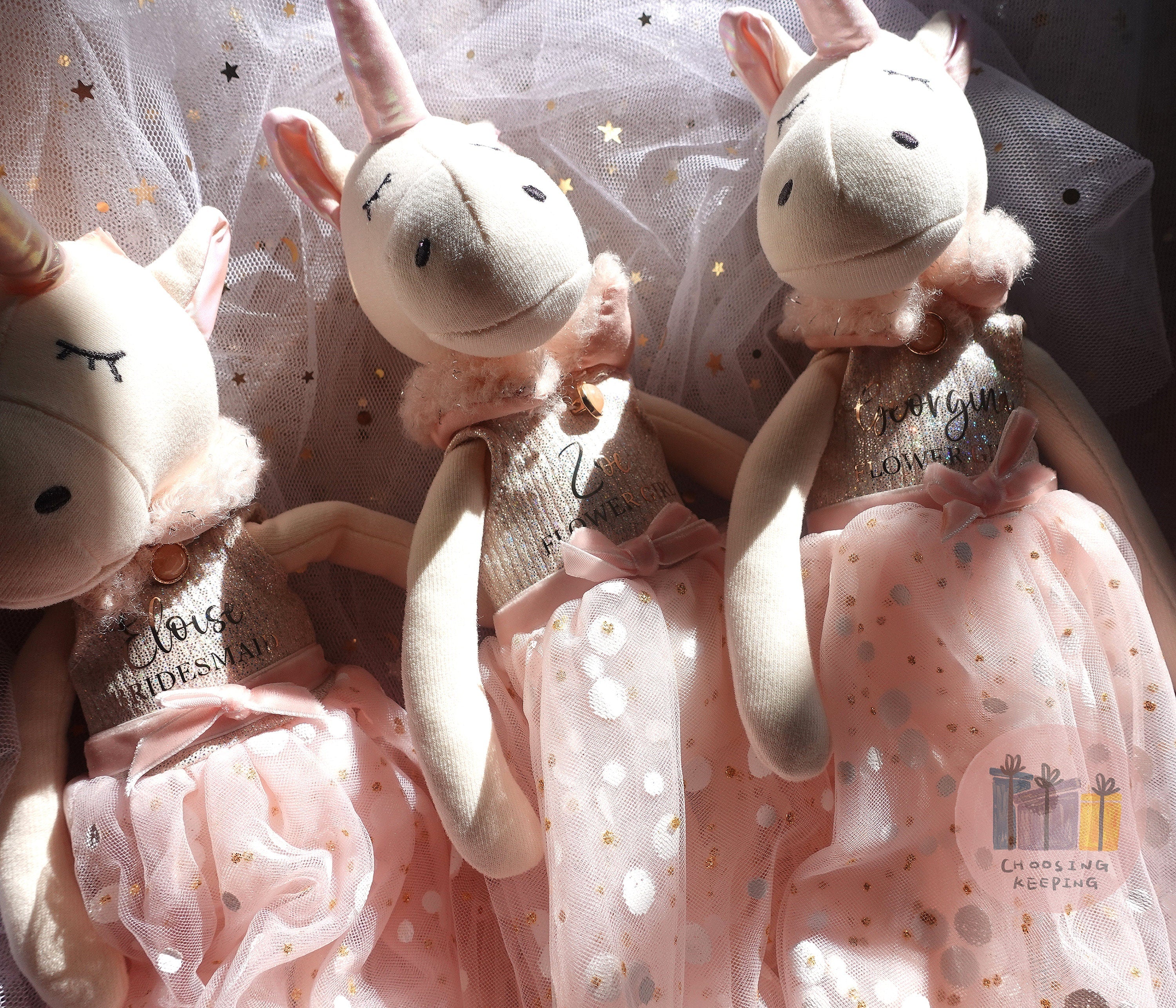 Personalised Unicorn Plush, Kids Toy, Doll