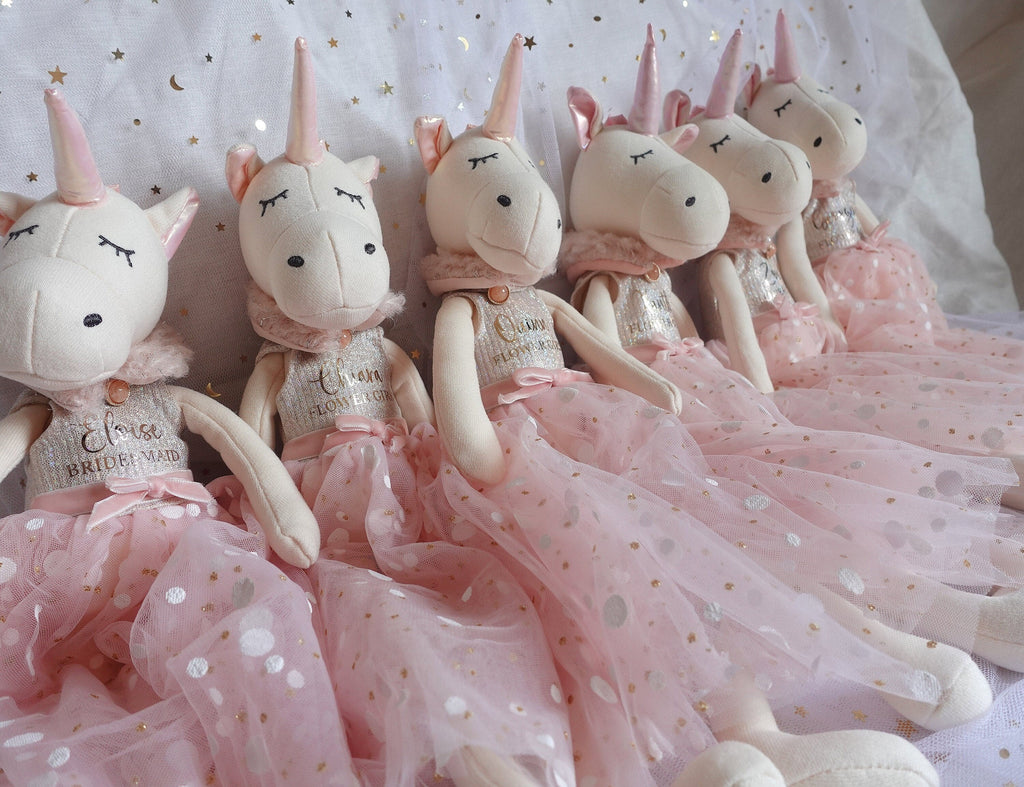 Personalised Unicorn Plush, Kids Toy, Doll