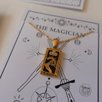 GOLD FILLED Tarot Card Necklace