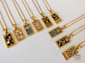 GOLD FILLED Tarot Card Necklace