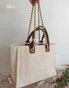 BeLettered.  Personalised Shoulder Tote Bag with Chain