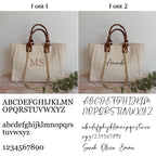 BeLettered.  Personalised Shoulder Tote Bag with Chain
