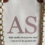 BeLettered.  Personalised Shoulder Tote Bag with Chain