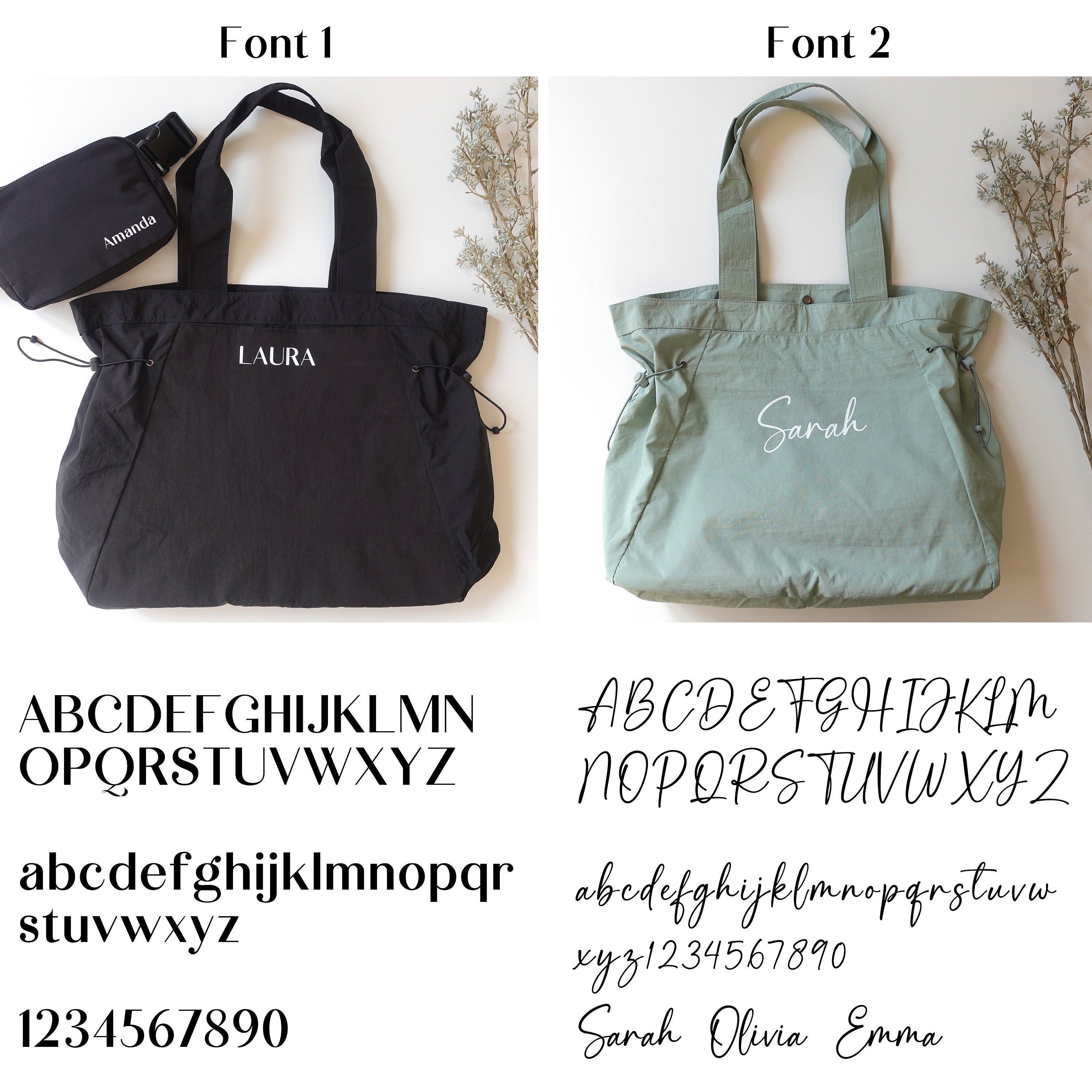 BeLettered. Personalized  Lightweight Tote Bag