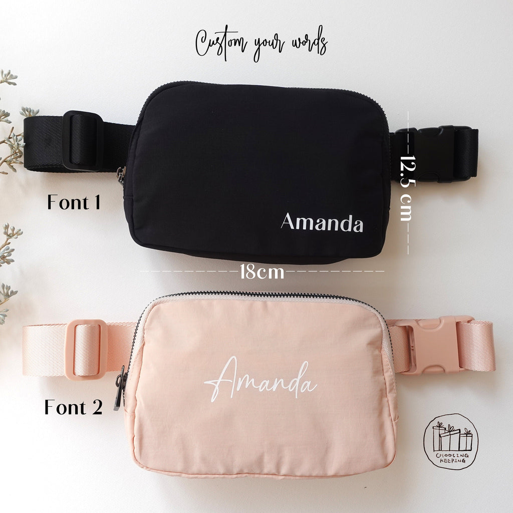 Personalized Everywhere Belt Bag，Bum Bag, Fanny Pack