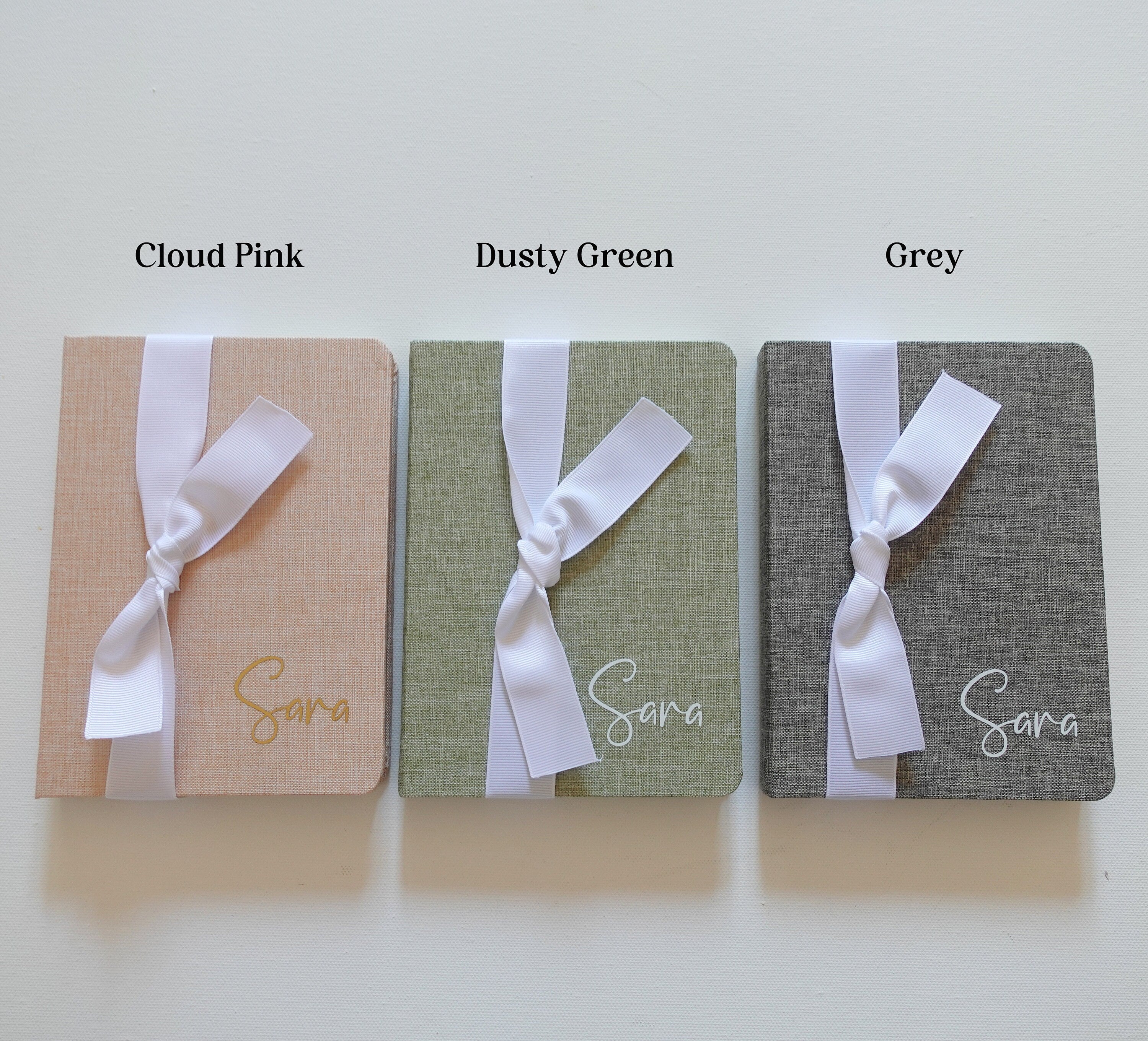 Personalized Fabric  Journal, 5"x7" Notebook