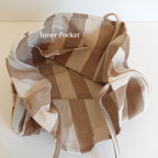 Embroidered Tote Bags, Striped Bag