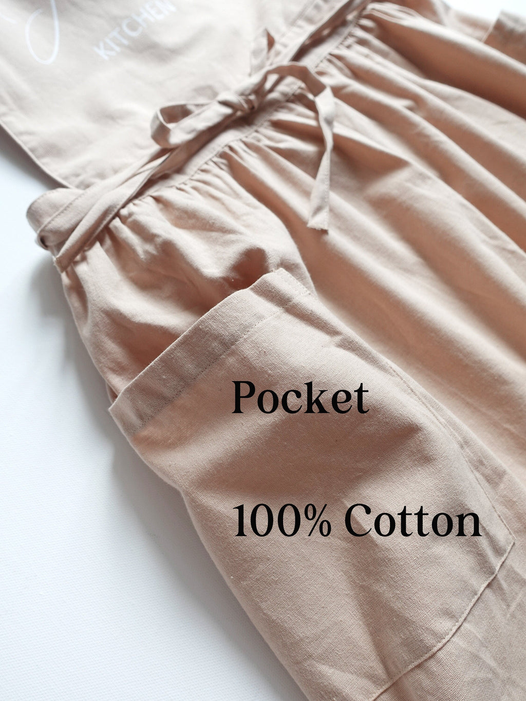 BeLettered.  Personalized Apron Dress with Pockets, Custom Name