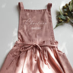 BeLettered.  Personalized Apron Dress with Pockets, Custom Name