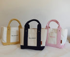 BeLettered.  Personalized Mini Canvas Boat Tote Bag