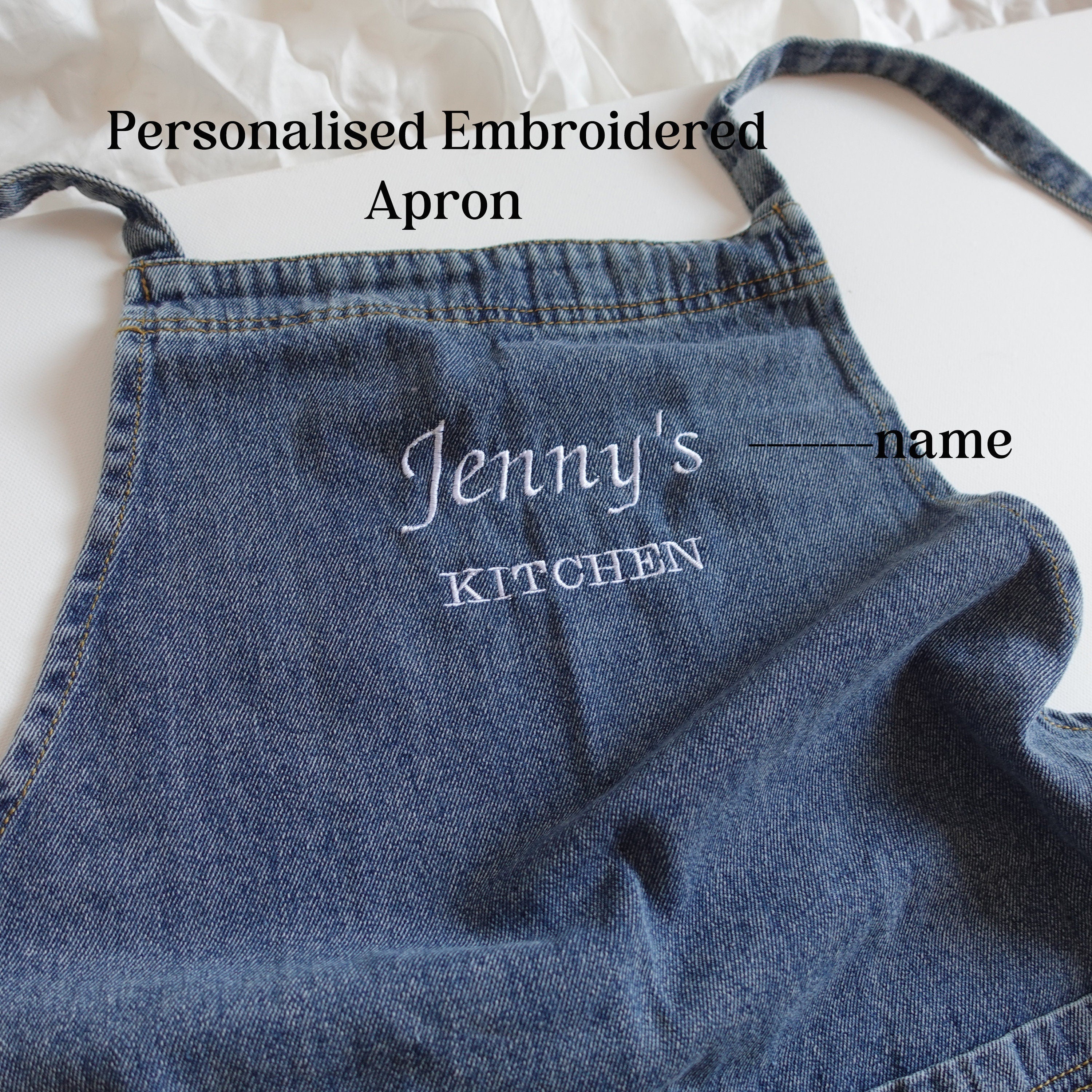BeLettered. Custom Denim apron